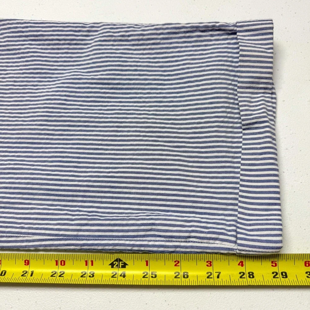 Jos A Bank‎ Dress Pants Mens 38 Blue Striped Classic Fit Pleated Cotton 38x29